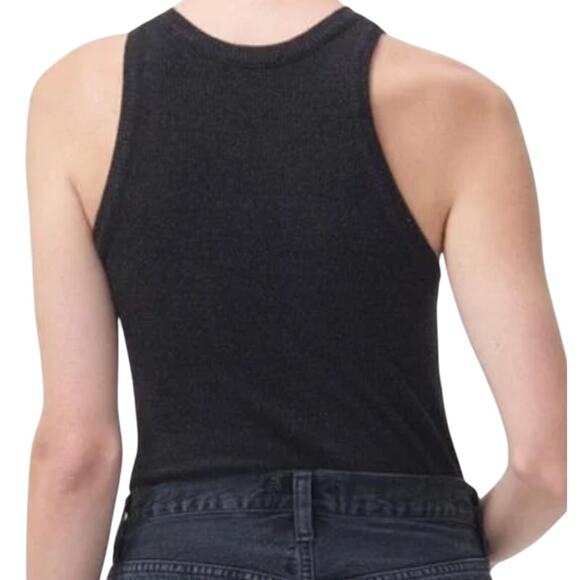 AGOLDE Ladies Black Ribbed Bodysuit, Size Small, NWT! - Picture 2 of 2